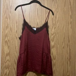 Abound XL red silk tank top